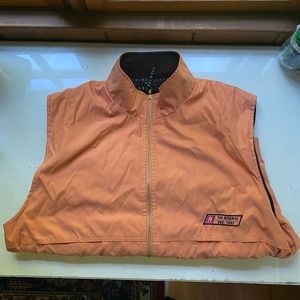 Vintage SDI-TEC Fleece-Lined Orange Vest